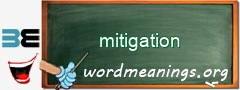 WordMeaning blackboard for mitigation